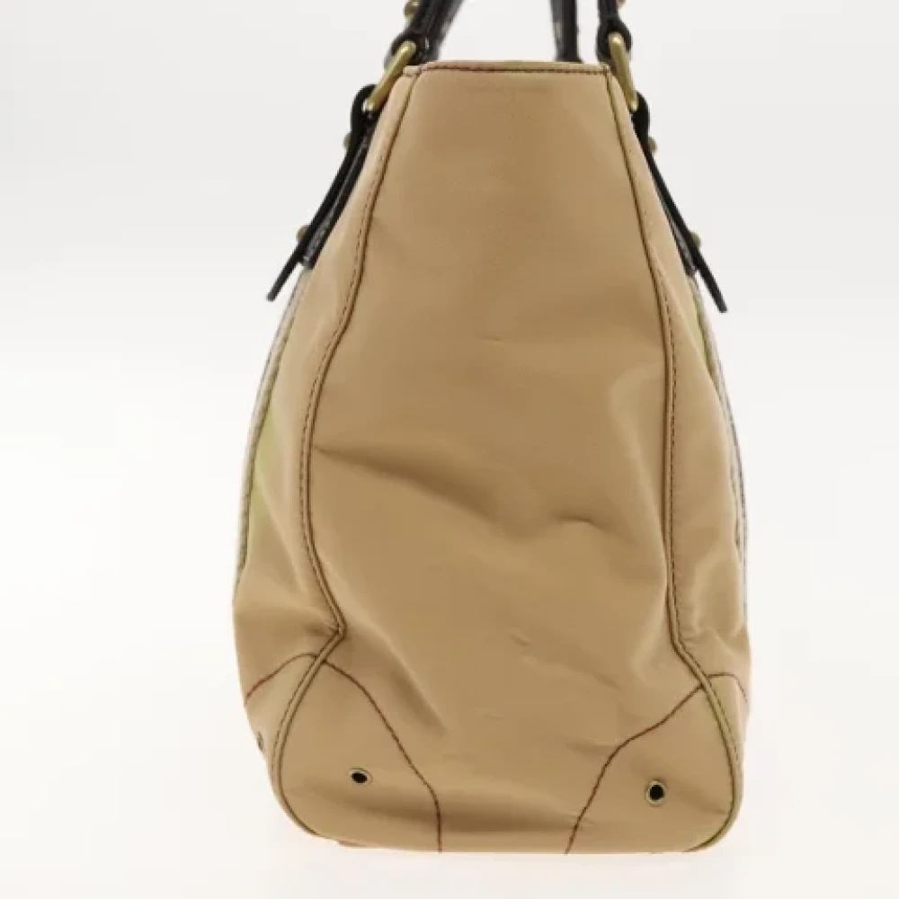 Burberry Vintage Pre-owned Fabric handbags Beige Dames
