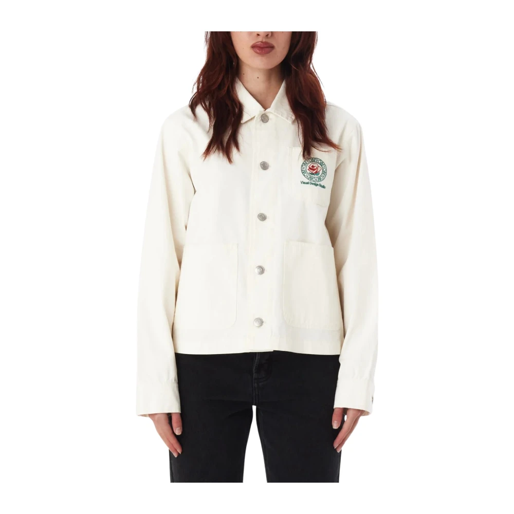 Obey Witte Chore Jacket Ss24 Collectie White Dames
