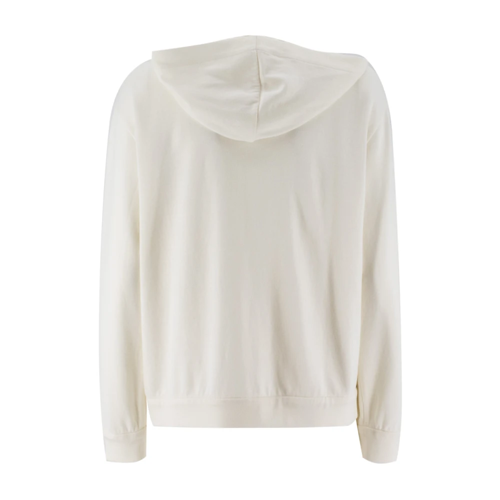 BRUNELLO CUCINELLI Elegante hoodie met juweelrand Beige Dames
