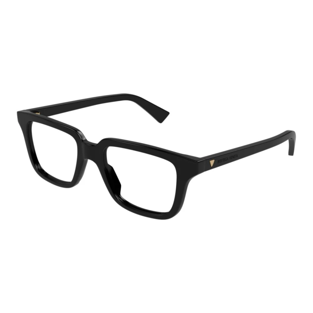 Bottega Veneta Unisex Black Glasses, 53 Mm, Squared Eyeglasses