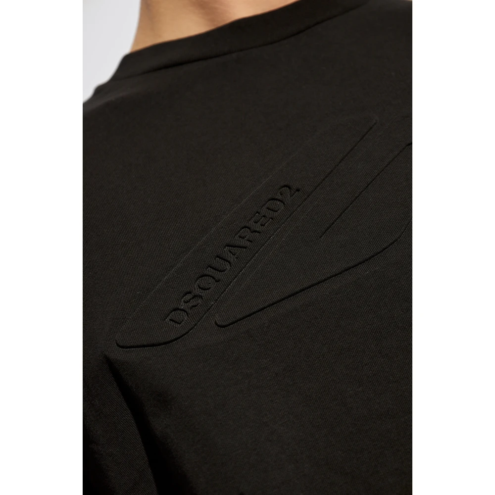 Dsquared2 T-shirt met logo Black Heren