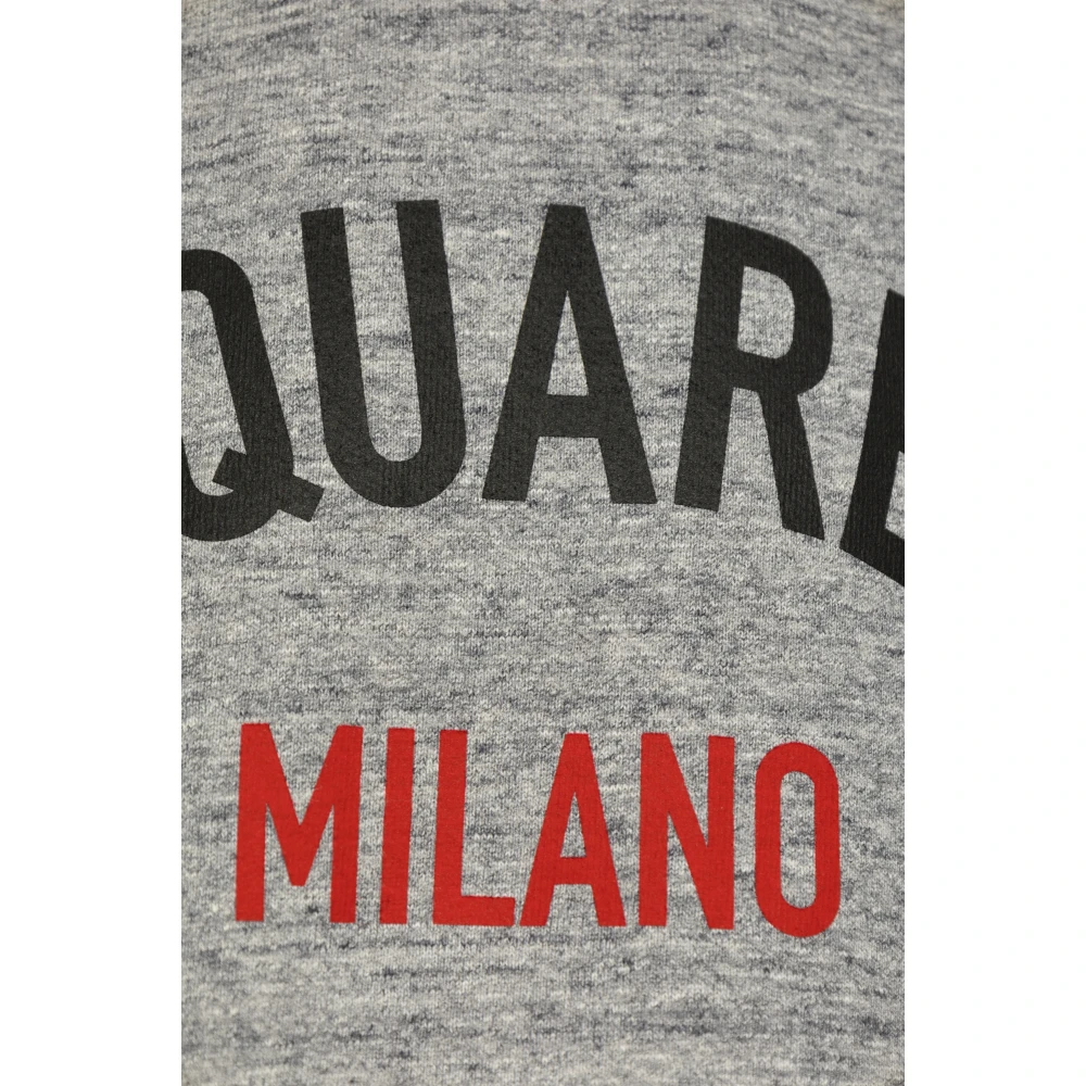 Dsquared2 Sweatshirt met logo Gray Heren