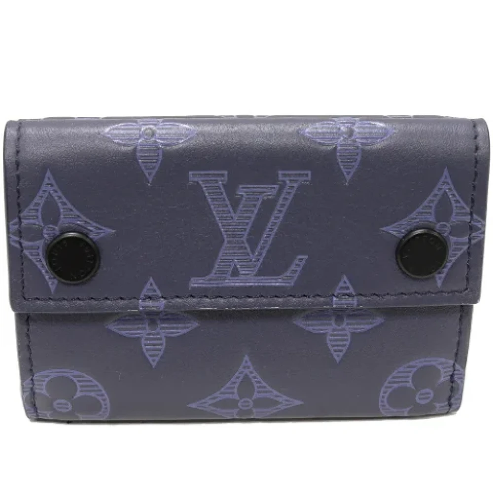 Louis Vuitton Vintage Pre-owned Canvas wallets Blue Dames