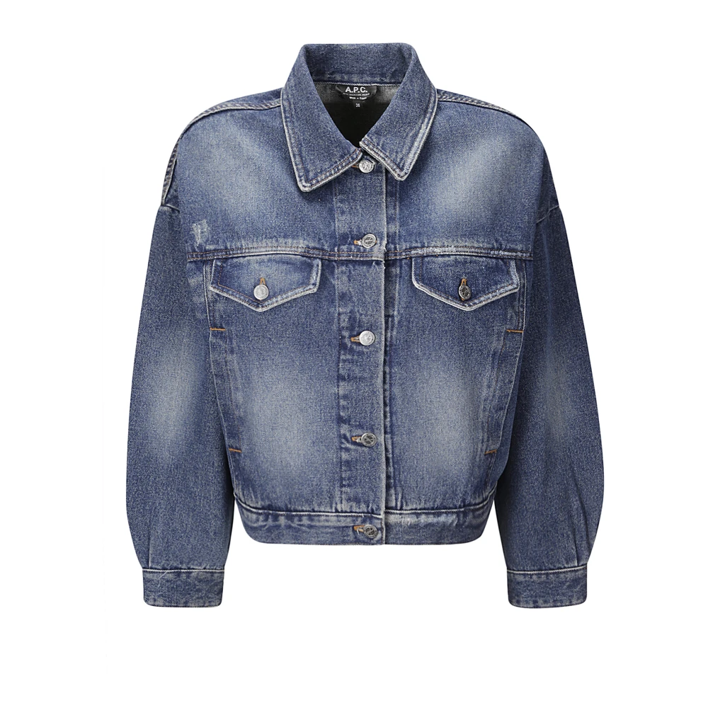A.p.c. Cally Blouson Jas Blue Dames