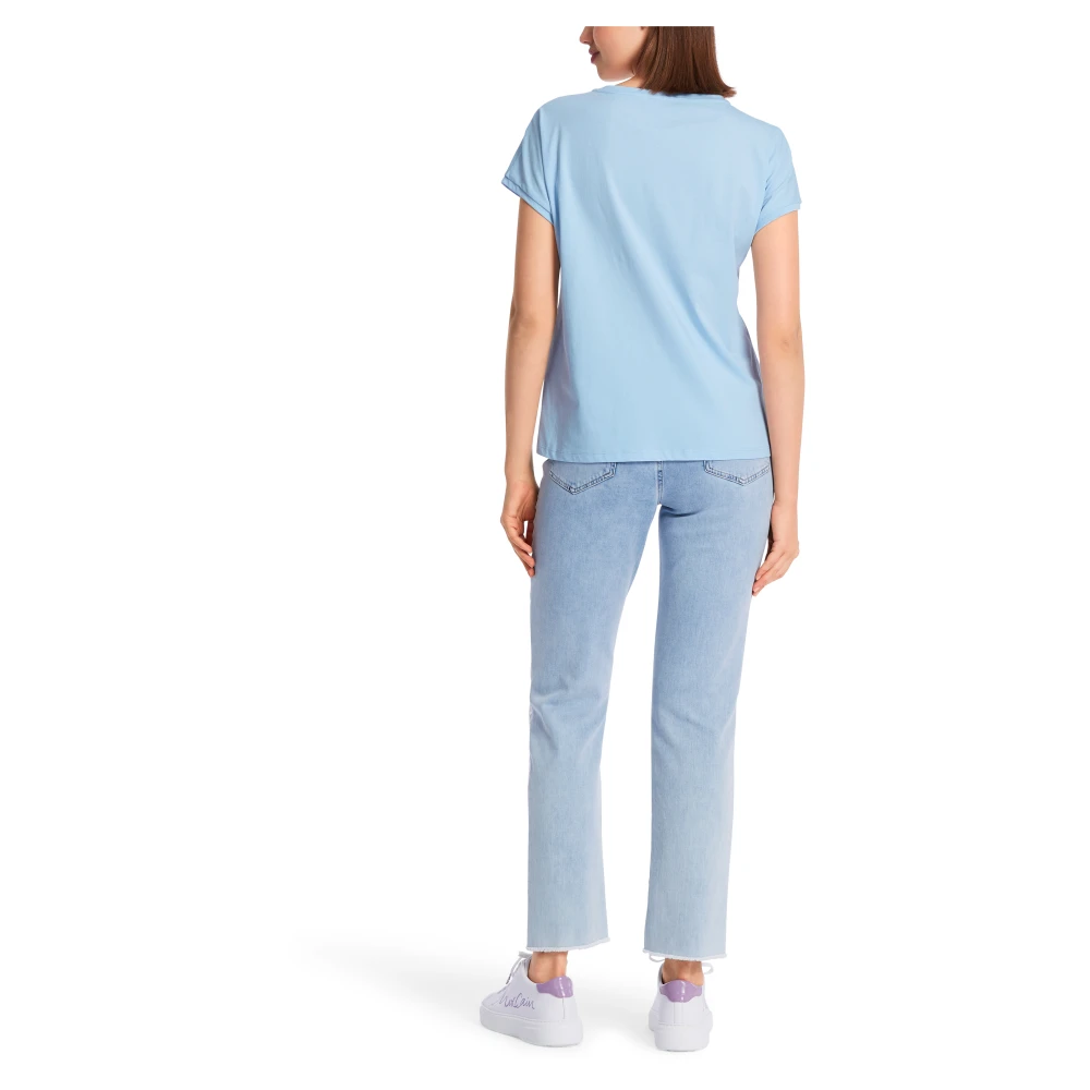 Marc Cain Paillet T-shirt Blue Dames