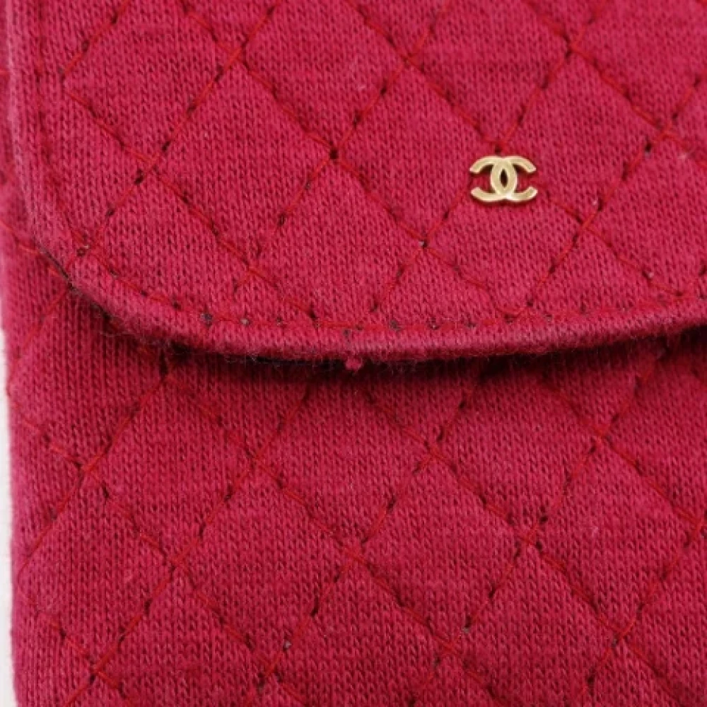 Chanel Vintage Pre-owned Cotton chanel-bags Pink Dames