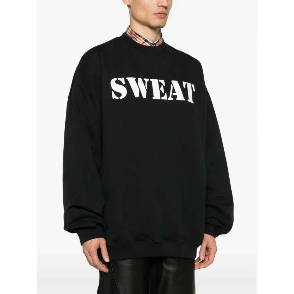 Vetements Sweatshirts Black Heren