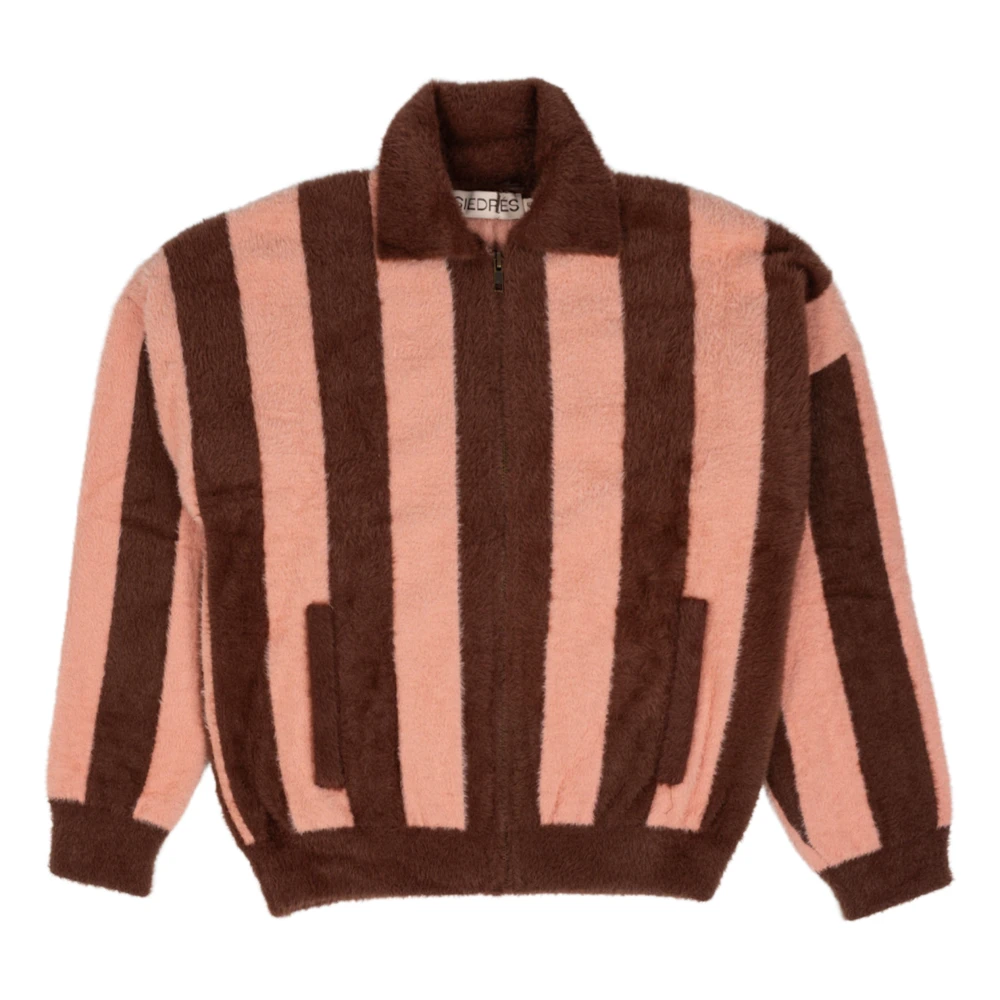 Siedrés Gestreepte rits gebreide jas trui Multicolor Dames