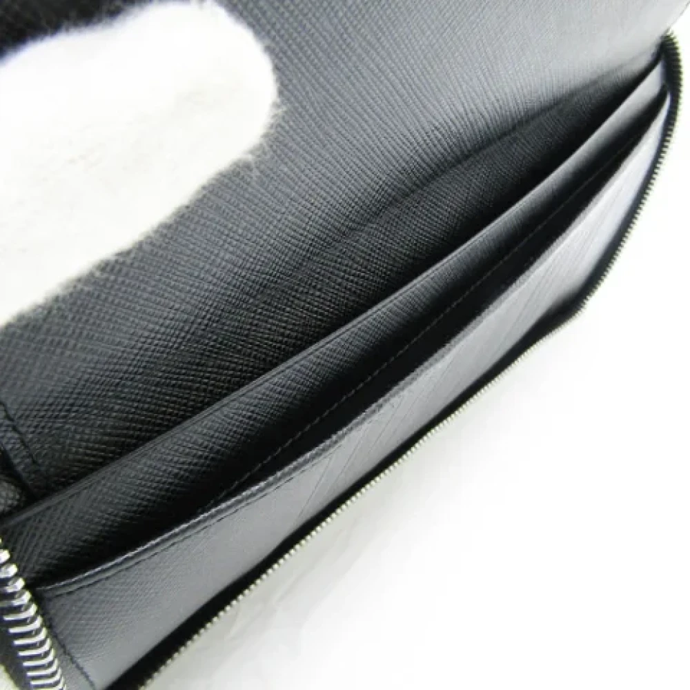 Prada Vintage Pre-owned Leather wallets Black Dames