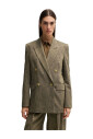 blazer-vert-melange-sharkskin-coupe-tailleur