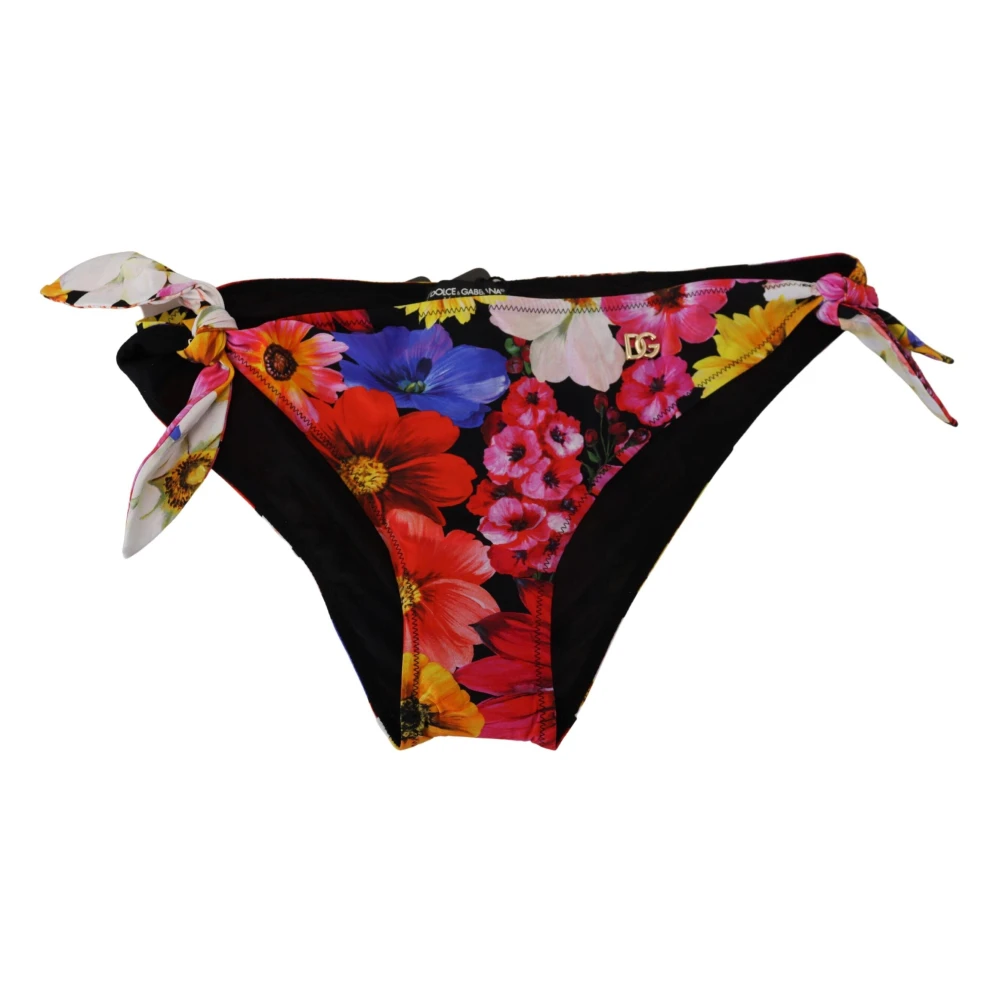 Dolce & Gabbana Women's Multicolor Floral Print Bikini Bottom - Bikinis - M - Swimwear