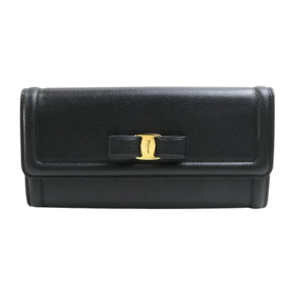 Salvatore Ferragamo Pre-owned Leather wallets Black Dames