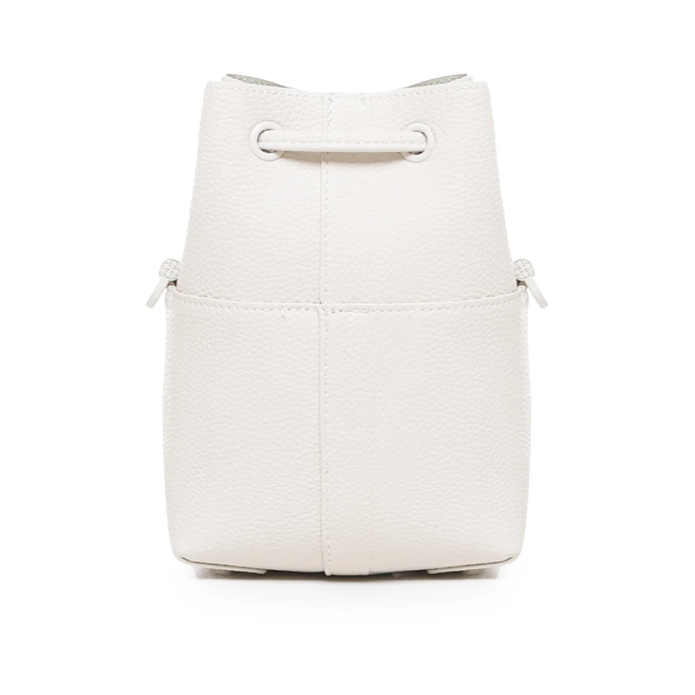 V73 Witte Mini Bucket Tas met Trekkoordsluiting White Dames