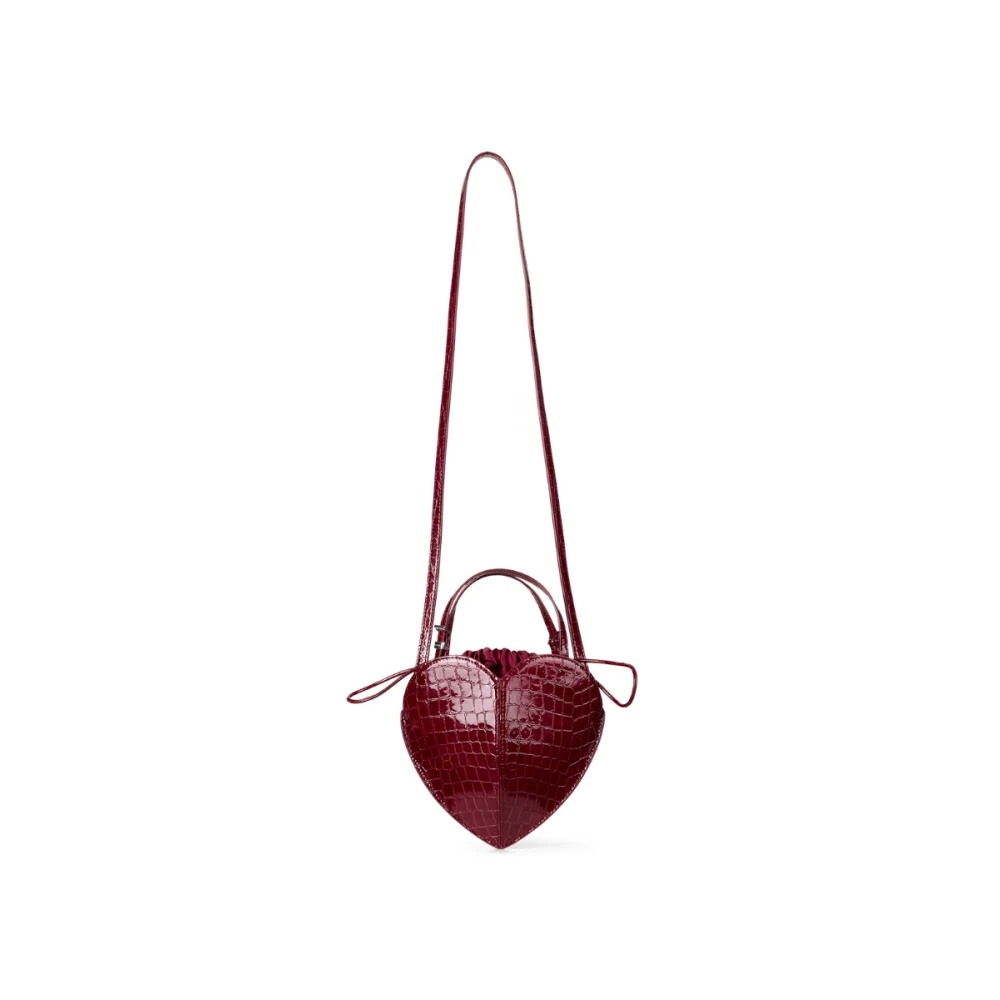 Rotate Birger Christensen , Cross Body Bags, Female, Red, One Size, Heart Bag