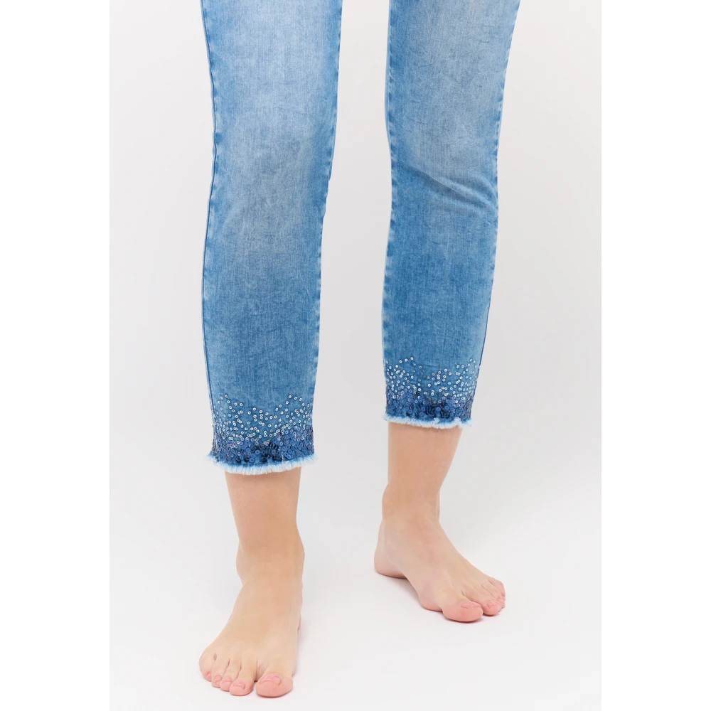 Angels Fringe Bord met Ornella Design Blue Dames