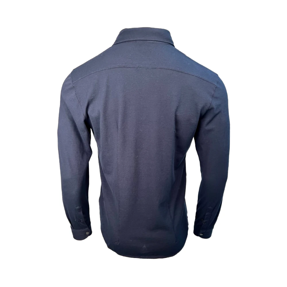 Gran Sasso Soft Piqué Shirt Blue Heren
