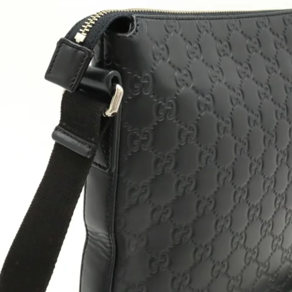 Gucci Vintage Pre-owned Leather shoulder-bags Black Dames
