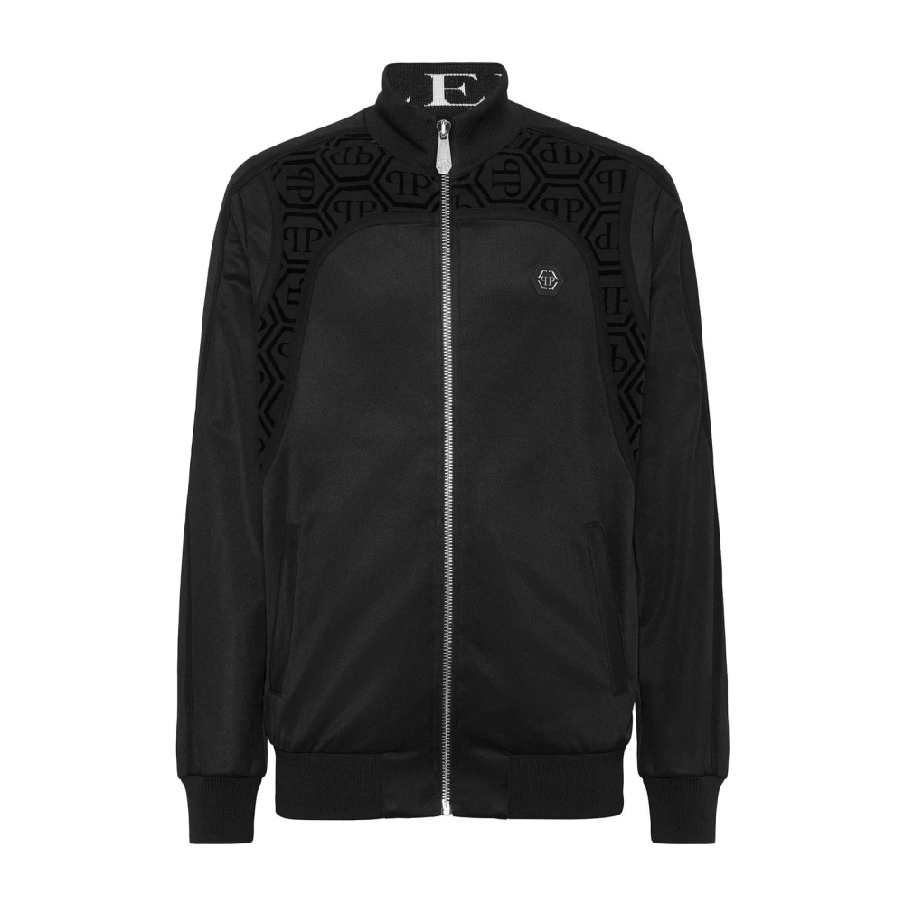 Philipp Plein Stijlvolle Jas met Uniek Ontwerp Black Heren