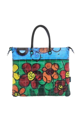 Konvertibel Multifärgad Shopper Tote Ryggsäck