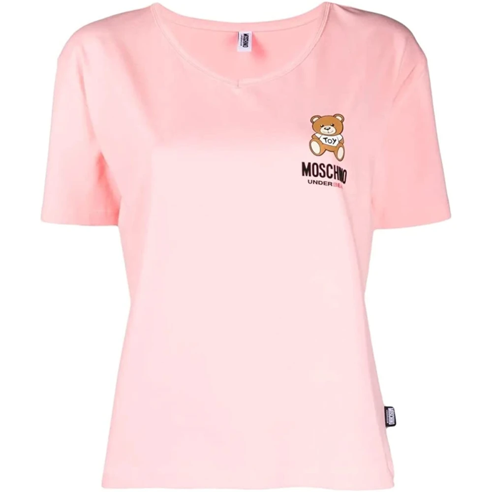 Moschino Korte Mouw T-shirt Pink Dames
