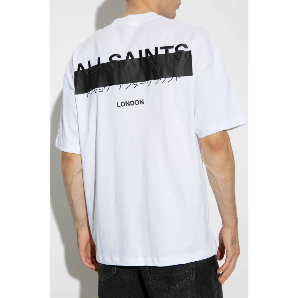 AllSaints T-shirt Redact White Heren