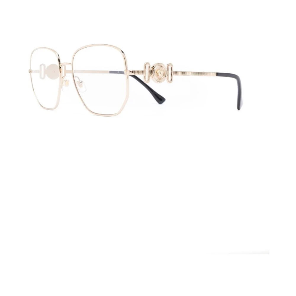 Versace Women's Gold Woman Ve1283 1002 Optical Frames Metal Geometric Normal - Image 2