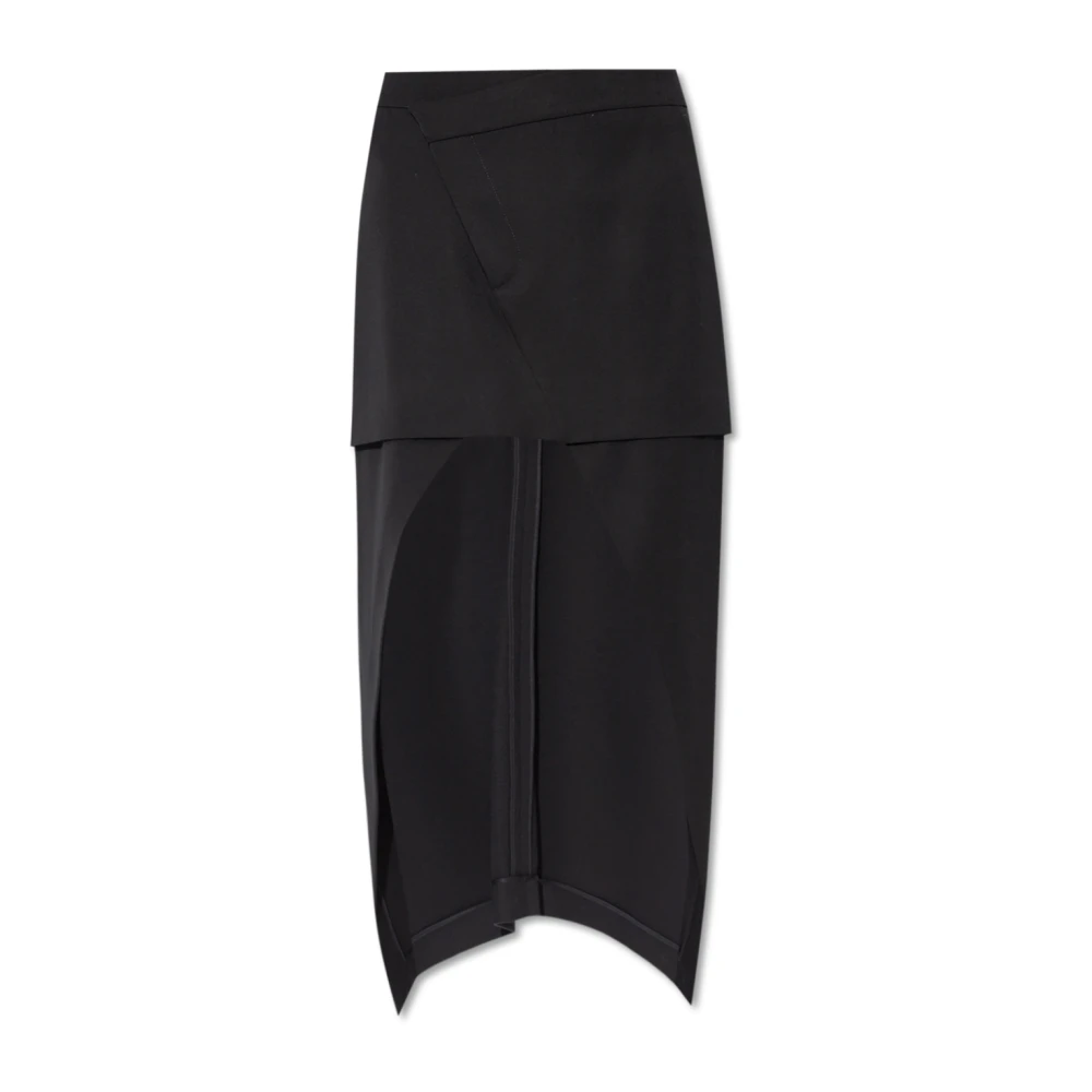 Alexander mcqueen Asymmetrische Rok Black Dames