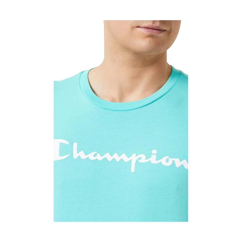 Champion Groene Legacy Logo Tee Green Heren