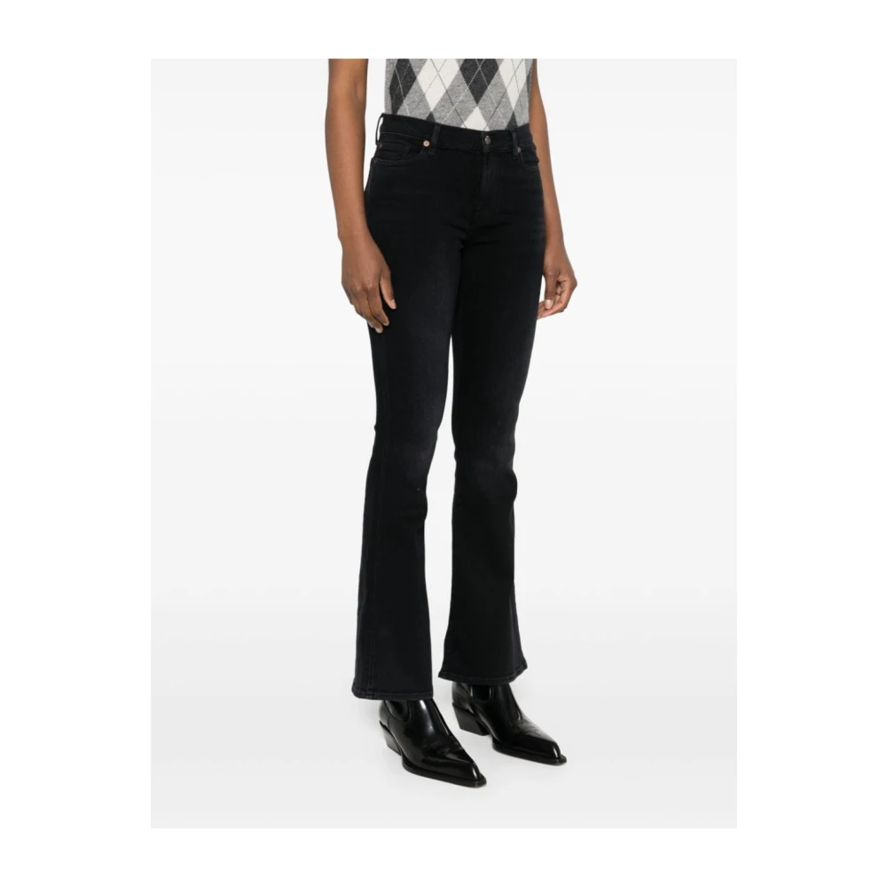 7 For All Mankind Zwarte Jeans voor Vrouwen Aw24 Black Dames