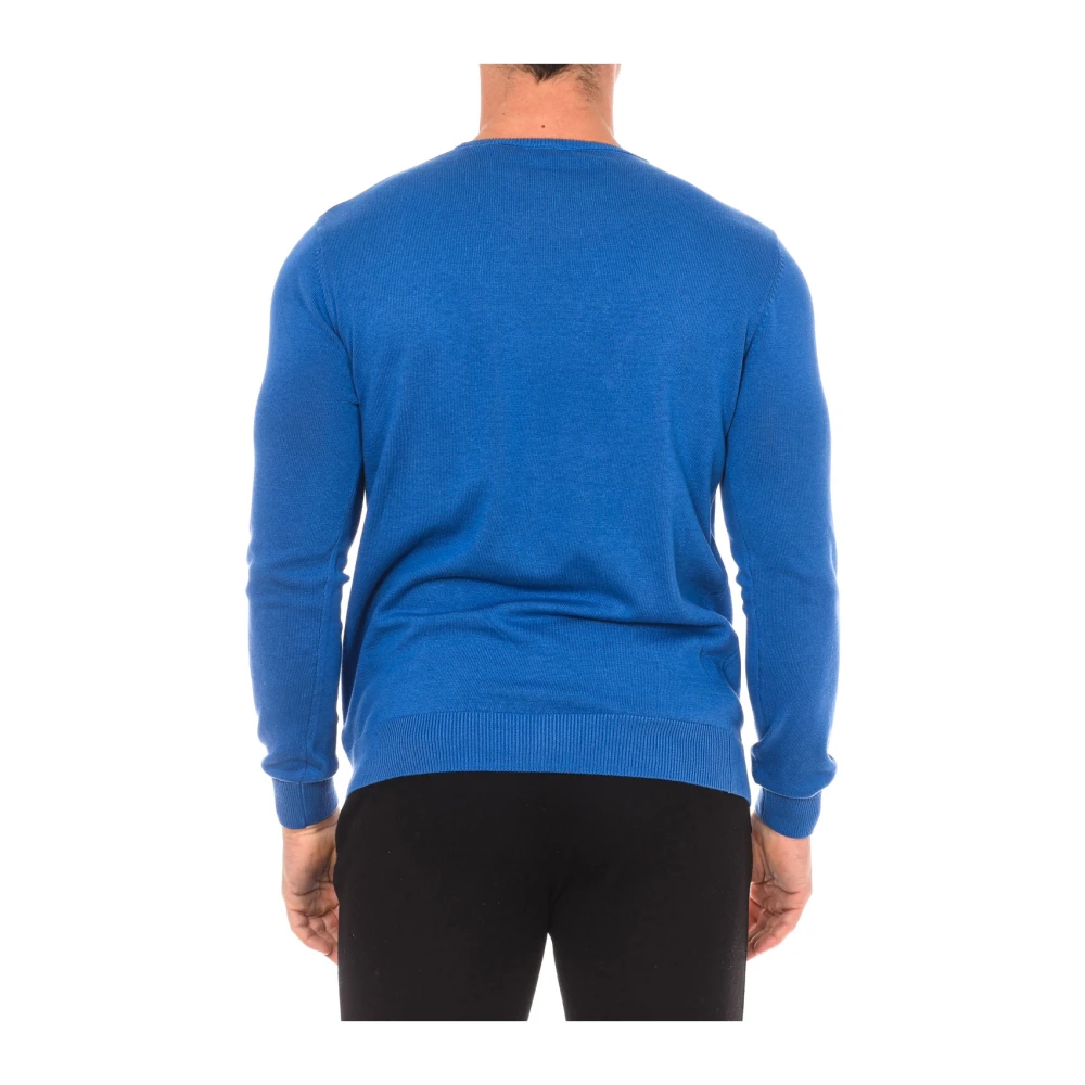 U.s. Polo Assn. Ronde Hals Lange Mouw Jersey Blue Heren