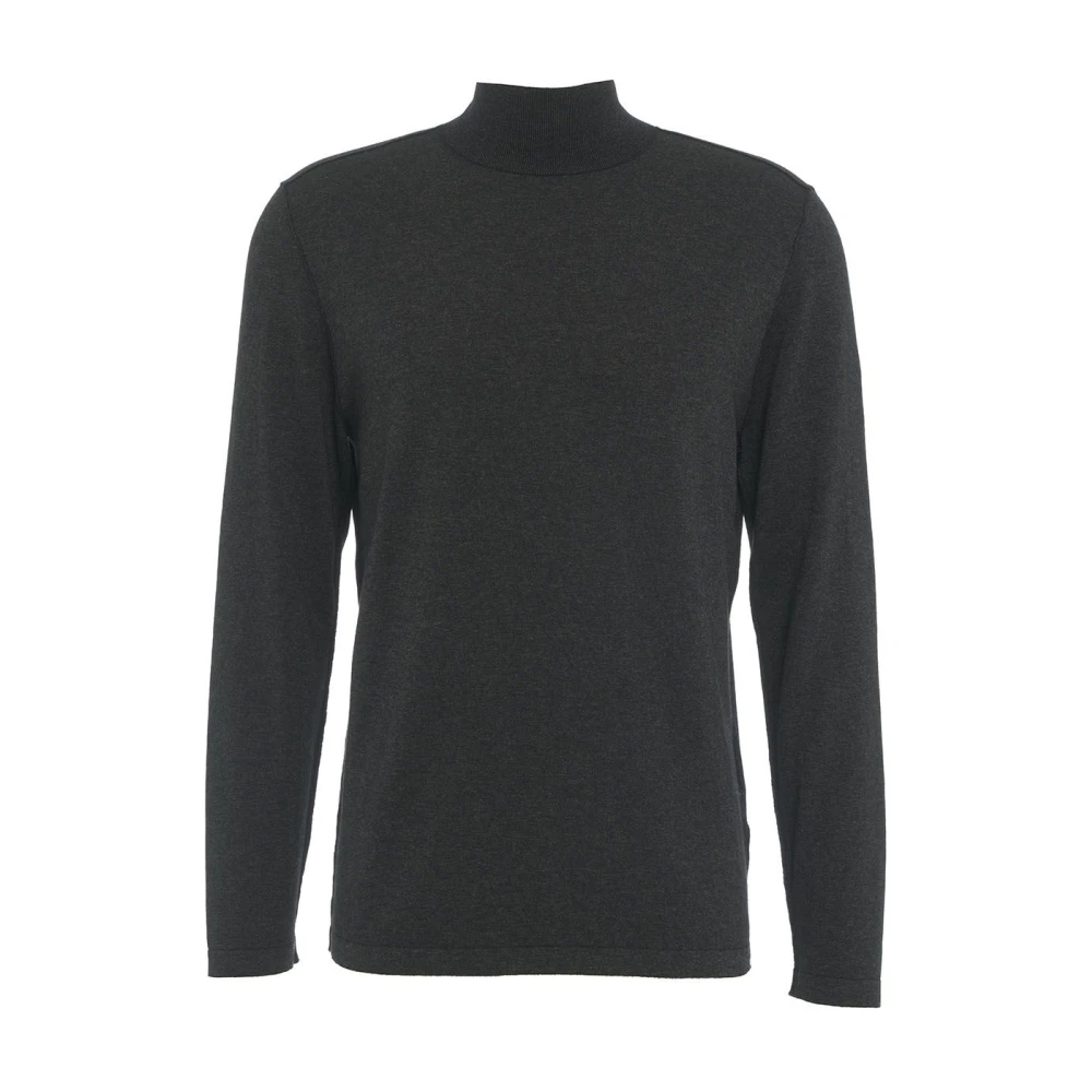 Transit Grijze Gebreide Hoge Kraag Trui Aw24 Gray Heren