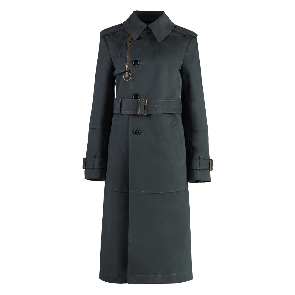 Burberry Women's Gray Cotton Trench Coat - Trench Coats - Xs - Coats