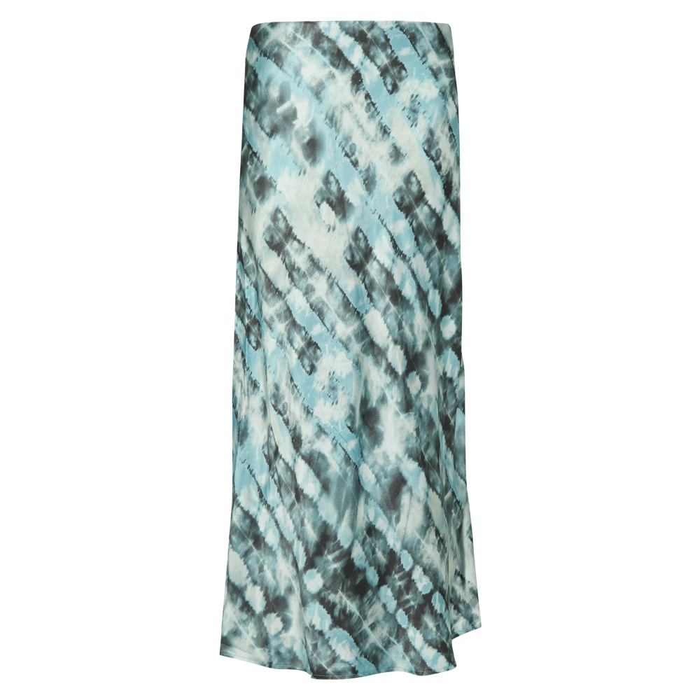 Comma All-Over-Print Rock Stijl Blue Dames