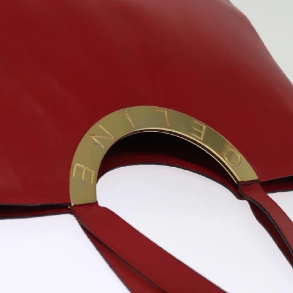 Celine Vintage Pre-owned Leather totes Red Dames