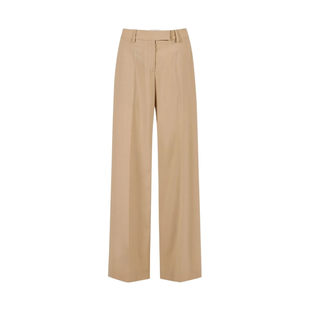 Iceberg Chino broek van lichte wol Brown Dames