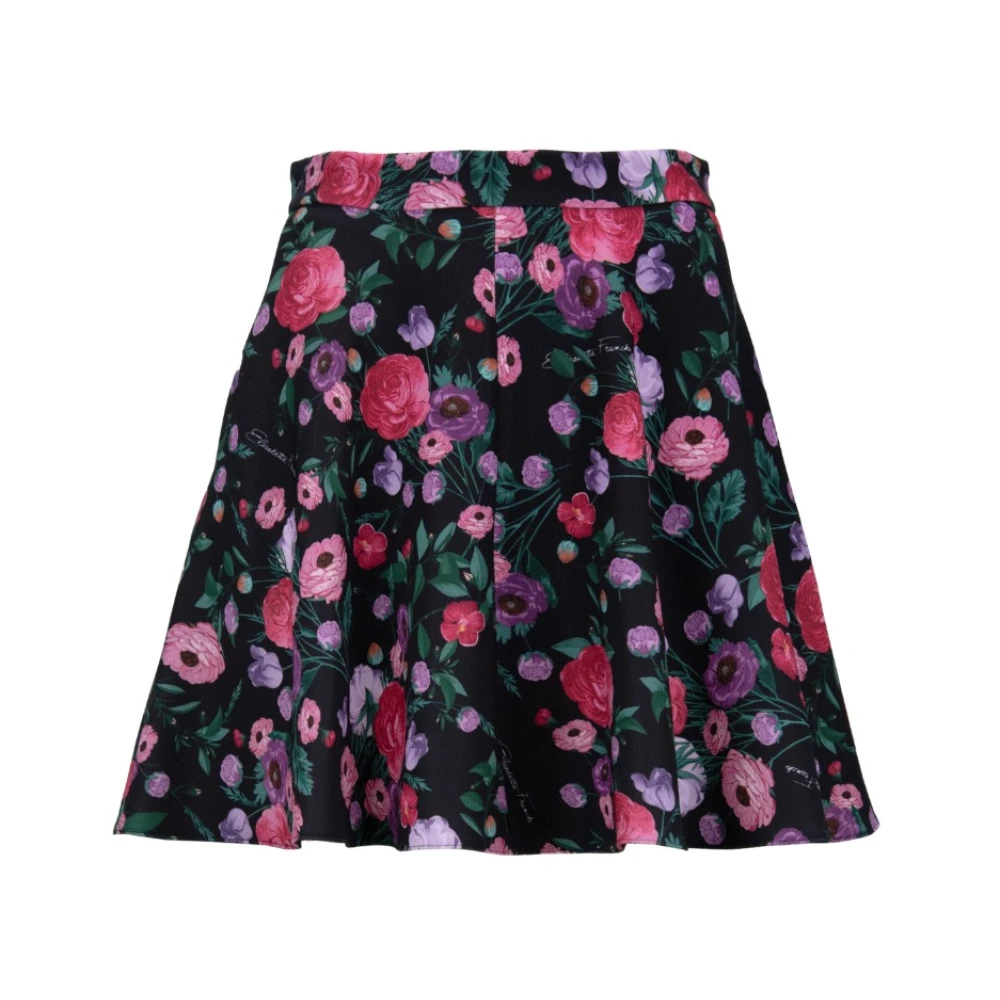 Elisabetta Franchi Bloemenpatroon Rits Haak Rok Multicolor Dames