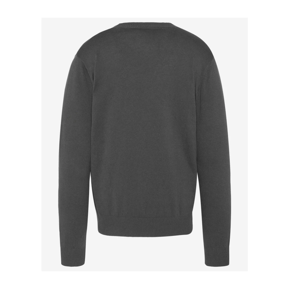 Schott NYC Katoenen Ronde Hals Trui Gray Heren