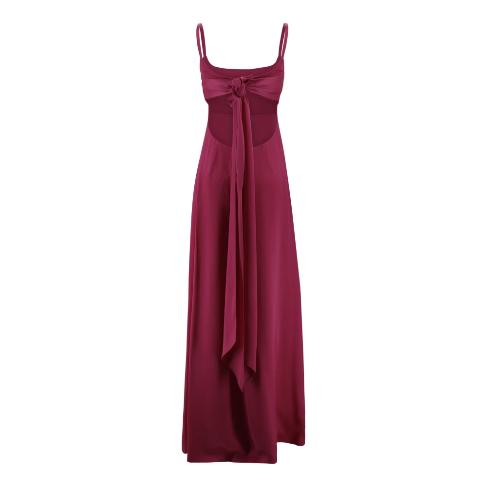 Max Mara Studio Fuchsia Mouwloze Enkellange Jurk Pink Dames