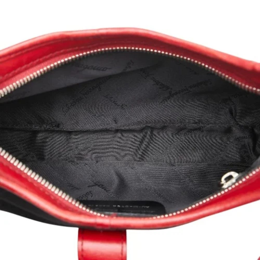 Salvatore Ferragamo Pre-owned Canvas handbags Black Dames