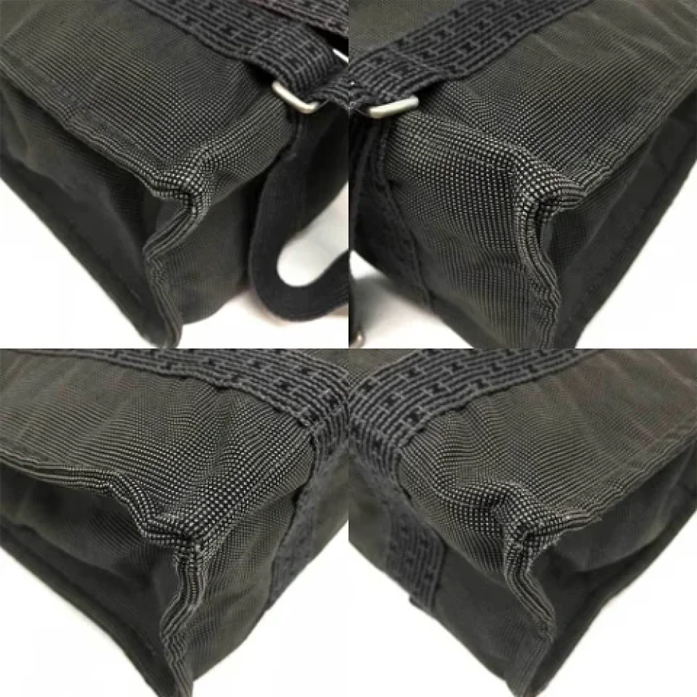 Hermès Vintage Pre-owned Canvas backpacks Gray Dames