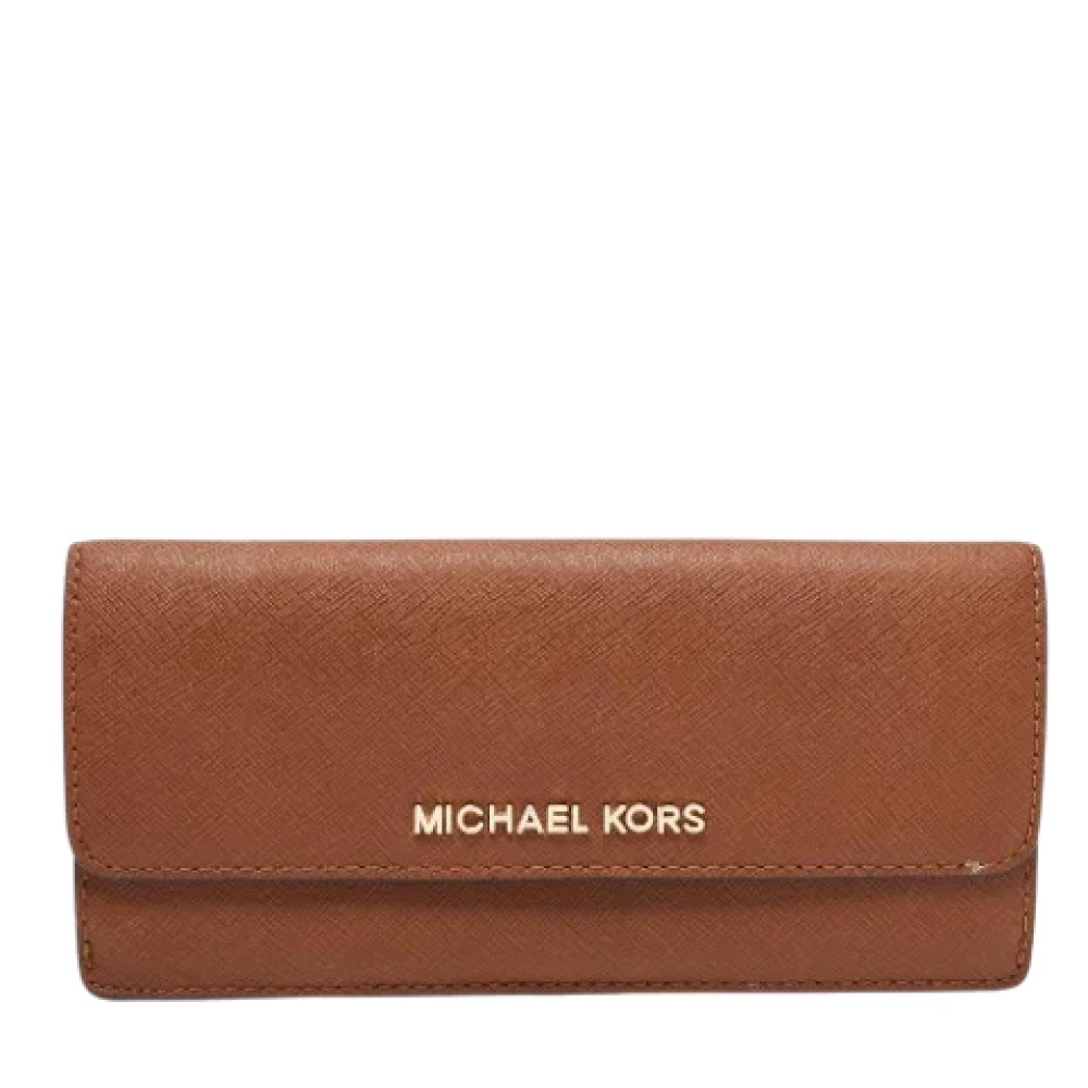 Michael Kors Pre-owned Leather wallets Brown Dames