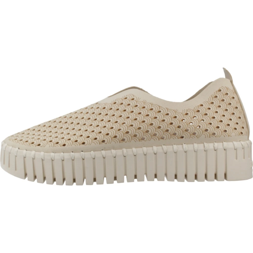 Ilse Jacobsen Hornbæk Platform Tulip Flats Dames Schoenen Beige