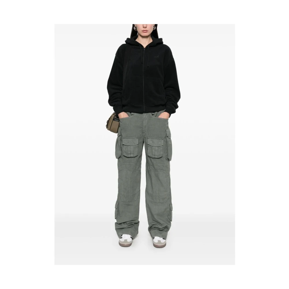 New Balance Zwarte Hoodie met Rits Black Dames