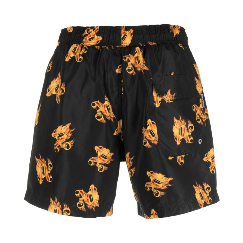 Palm Angels Beachwear Black Heren