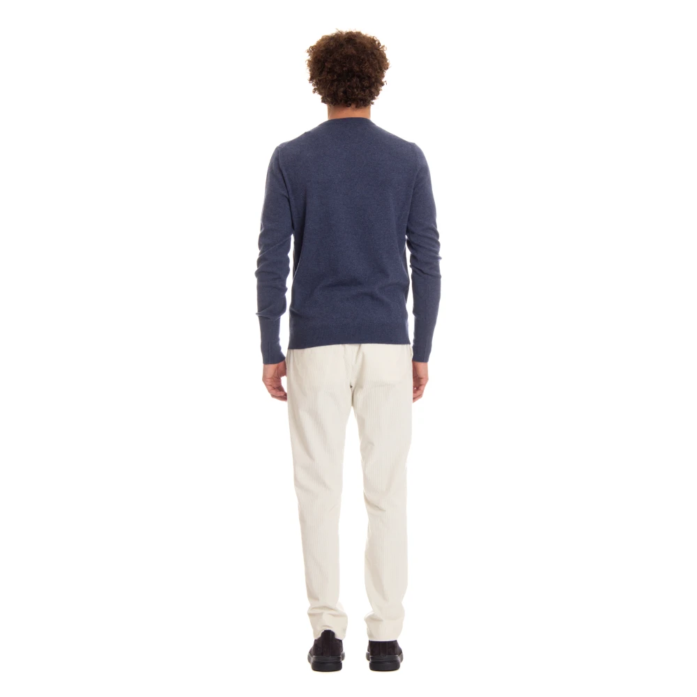 Ballantyne Kasjmier Wintertrui Blue Heren