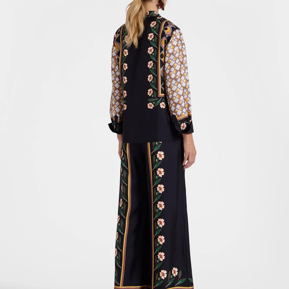 La DoubleJ Palazzo Broek Black Dames