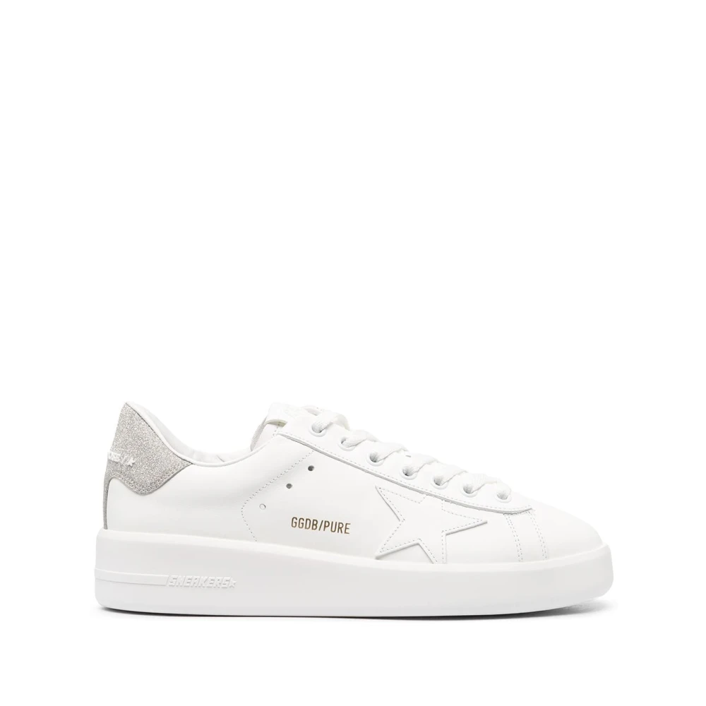 Golden Goose Vita Läder Sneakers Stjärn Patch White, Dam