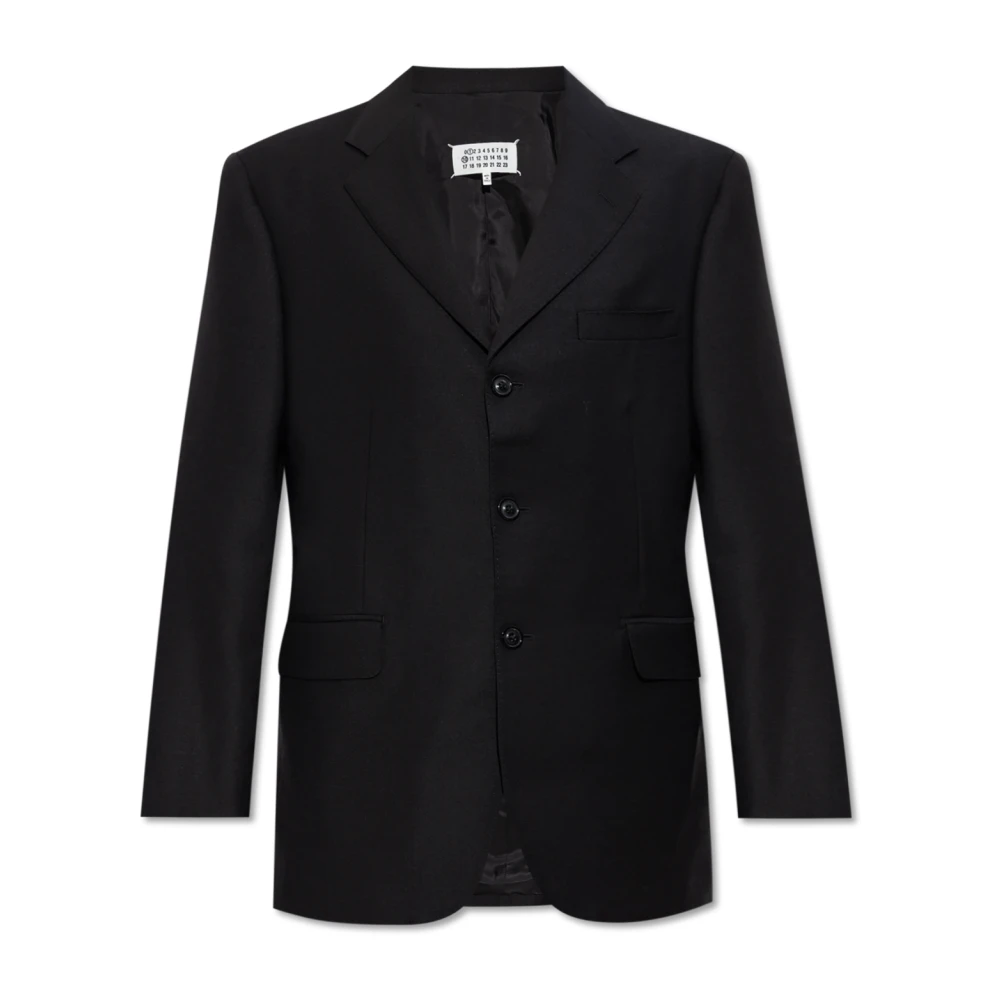 Maison Margiela Wollen blazer Black Heren