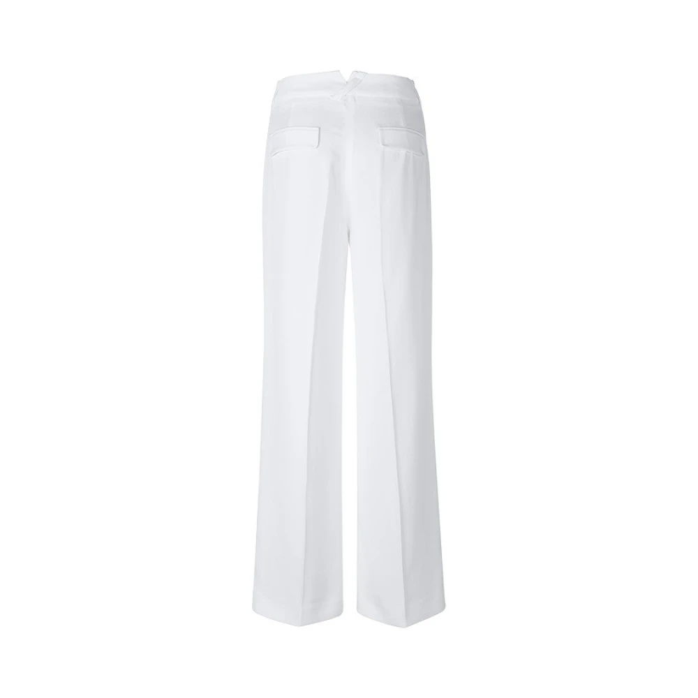 RIANI Witte dames wijde pijpen broek White Dames