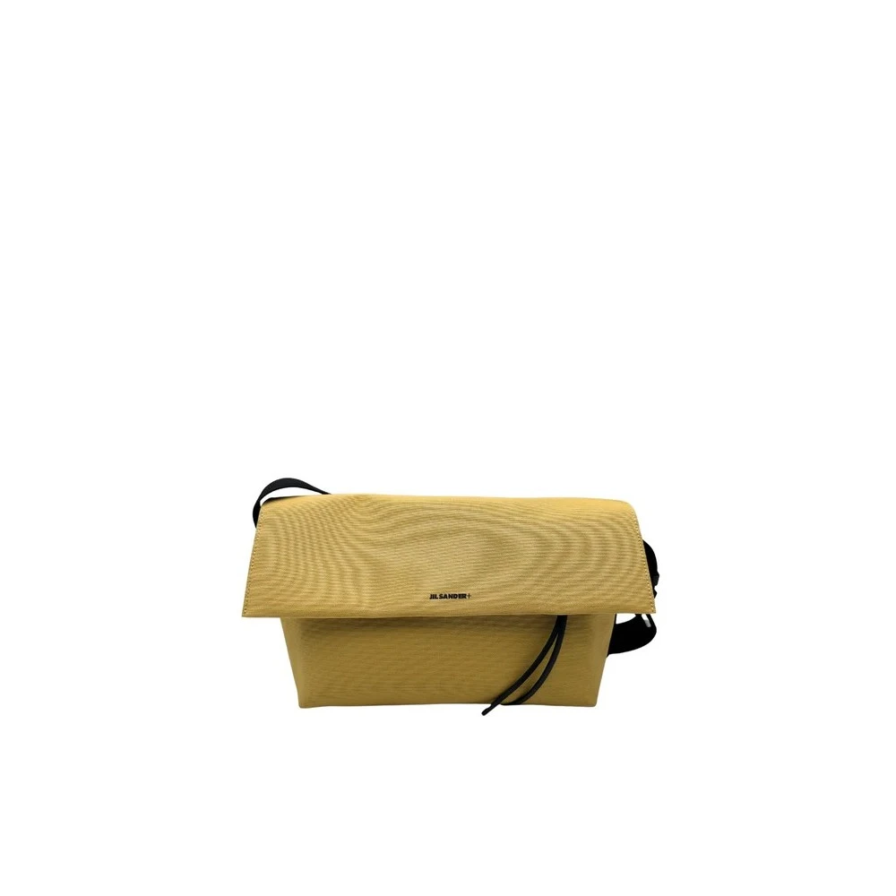 Jil Sander Women's Beige Utility Crossbody Bag With Digital Logo - Cross Body Bags - One Size - Bags